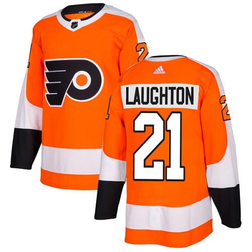 Adidas Men Philadelphia Flyers #21 Scott Laughton Orange Home Authentic Stitched NHL Jersey->philadelphia flyers->NHL Jersey